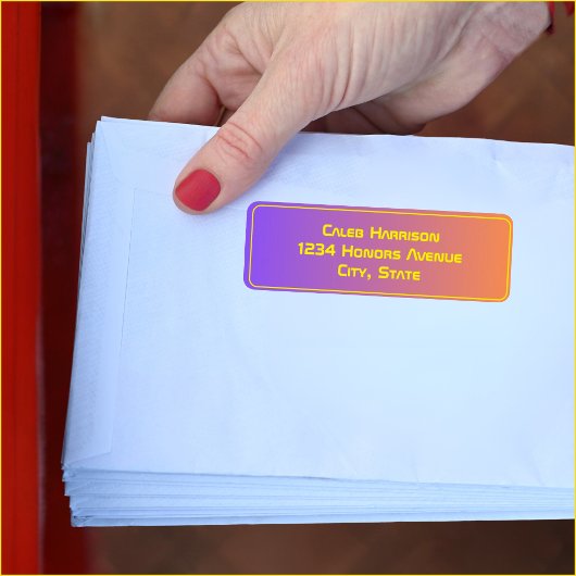 サンセット鮮やかテクモダンの卒業 ラベル