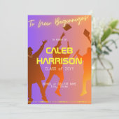 サンセット鮮やかテクモダンの卒業 招待状 (スタンド正面)