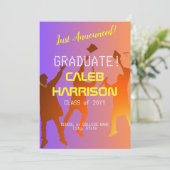 サンセット鮮やかテクモダンの卒業 案内状 (スタンド正面)