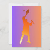 サンセット鮮やかテクモダンの卒業 案内状 (裏面)