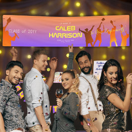 サンセット鮮やかテクモダンの卒業 横断幕