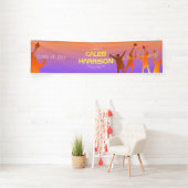 サンセット鮮やかテクモダンの卒業 横断幕 (インサイチュ)