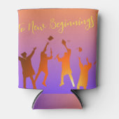 サンセット鮮やかテクモダンの卒業 缶クーラー (正面)