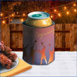 サンセット鮮やかテクモダンの卒業 缶クーラー