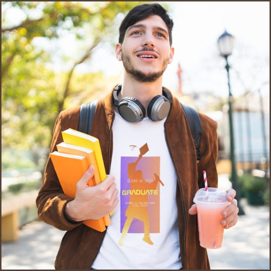 サンセット鮮やかテクモダンの卒業 Tシャツ