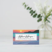 サンセット鮮やかビーチスパトラベルバケーション 名刺 (スタンド正面)