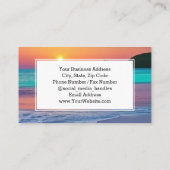 サンセット鮮やかビーチスパトラベルバケーション 名刺 (裏面)