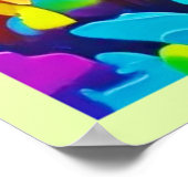 サンセット鮮やかマウンテンアートプリント ポスター (角)