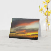 サンセット2グリーティングカード…携帯電話の写真2016 カード (黄色い花)