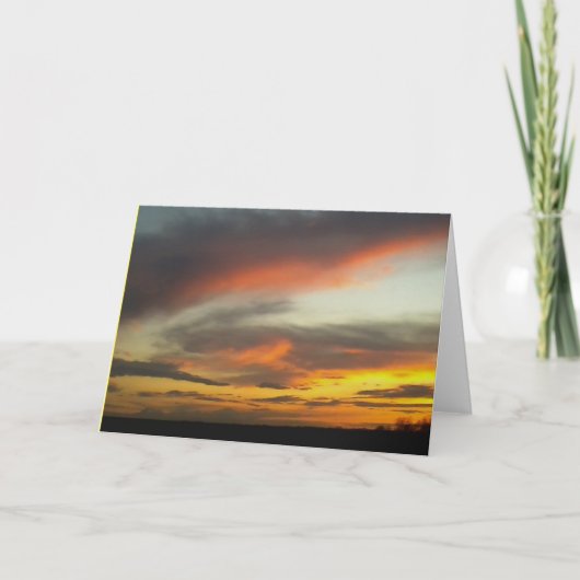 サンセット2グリーティングカード…携帯電話の写真2016 カード (正面)