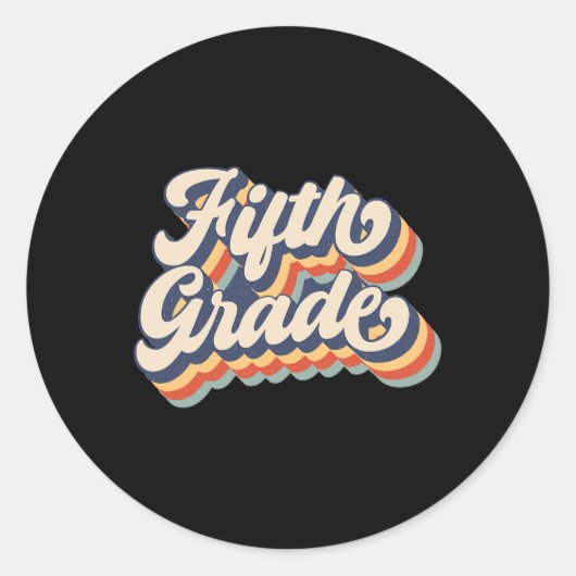 サンセット5年生先生&;学生バックS ラウンドシール (正面)