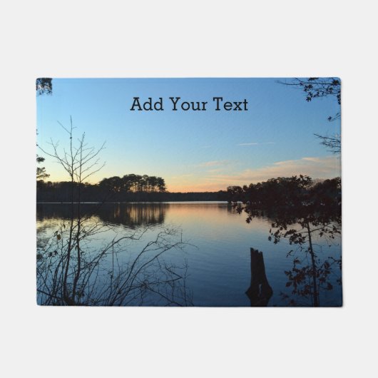 サンセット「ほぼ消えた」by Shirley Taylor ドアマット (正面)