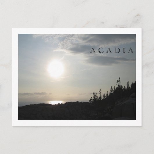 サンセット – アカディア国立公園 ポストカード (正面)