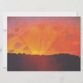 サンセット、オレンジスカイ(by Fellix Vallotton) カード