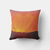 サンセット、オレンジスカイ(by Fellix Vallotton) クッション (裏面)