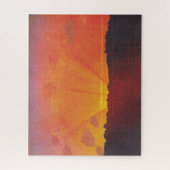 サンセット、オレンジスカイ(by Fellix Vallotton) ジグソーパズル (縦)