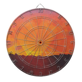 サンセット、オレンジスカイ(by Fellix Vallotton) ダーツボード