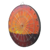 サンセット、オレンジスカイ(by Fellix Vallotton) ダーツボード (正面右)
