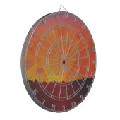 サンセット、オレンジスカイ(by Fellix Vallotton) ダーツボード (正面左)