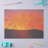 サンセット、オレンジスカイ(by Fellix Vallotton) 薄葉紙 (クラフト)