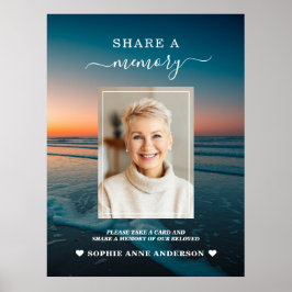 サンセット オーシャン 追悼 思い出の壁看板 ポスター