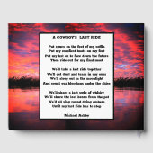 サンセット&カウボーイの最後のライドメモリアル ゲストブック (裏面)