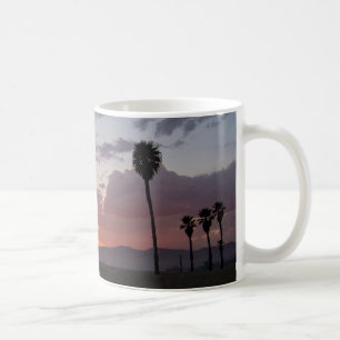 サンセット:カリフォルニア州サンタモニカ コーヒーマグカップ