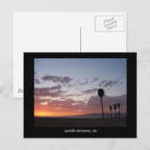 サンセット：カリフォルニア州サンタモニカ ポストカード (正面/裏面)