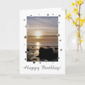 サンセット カード (黄色い花)