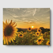 サンセット&サンフラワーズキープサケ | 愛情に満ちた思い出で ゲストブック (裏面)