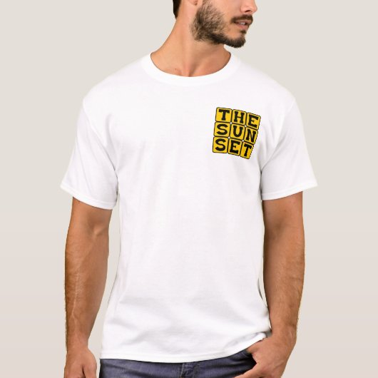 サンセット、サンフランシスコ地区 Tシャツ (正面)