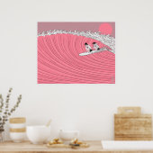 サンセット サーフ ポスター (キッチン)