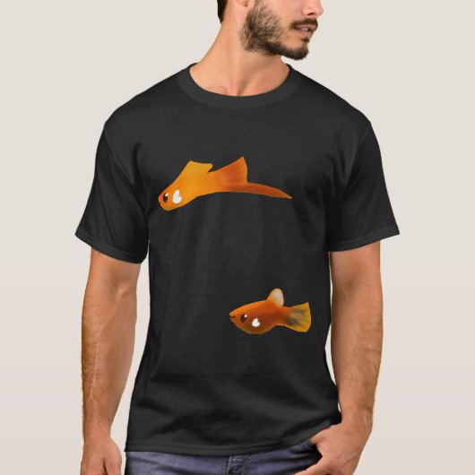 サンセット+サーベルテールプラティ Tシャツ (正面)