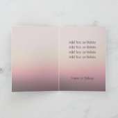 サンセット シルエット ラブ・フレンドシップ・アプレシエーション カード (内部)