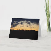 サンセット シルエット 風景 カード (正面)