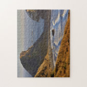 サンセット、シースタック、姉妹、オレゴン海岸 ジグソーパズル (縦)