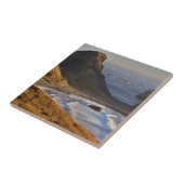 サンセット、シースタック、姉妹、オレゴン海岸 タイル (側面)