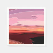 サンセット スタンダードカクテルナプキン (正面)