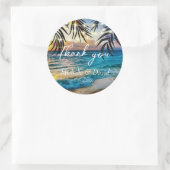 サンセット ストリング ライト ビーチ ラウンドシール (バッグ)