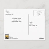 サンセット セーリングボート シップ wreck ガルフ ブリーズ ありがとう ポストカード (裏面)