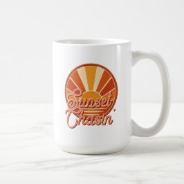 サンセット・チェイシング ビンテージ風 コーヒーマグカップ