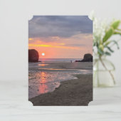 サンセット（チャペルロック、ペランポルト、コーンウォール） サンキューカード (スタンド正面)