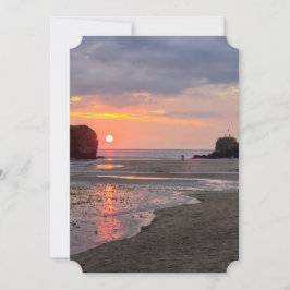 サンセット（チャペルロック、ペランポルト、コーンウォール） サンキューカード