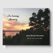 サンセット&ツリー葬儀ゲストブック ゲストブック (正面)