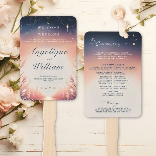 サンセット・トゥ・ムーンライズ 詳細 ウェディングカード ハンドファン