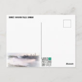 サンセット，ナイアガラ秋，カナダ ポストカード (裏面)