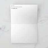 「サンセット・ハム」絵画がプリントされた サンキューカード (内部)