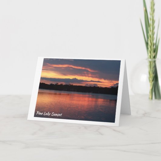 サンセット – パイン湖#3 カード (正面)