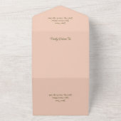 サンセット&パームツリーオールインワンウェディング オールインワン招待状 (外側)