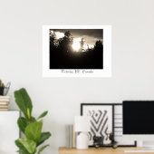 サンセット、ビクトリア州、BC、カナダ ポスター (ホームオフィス)